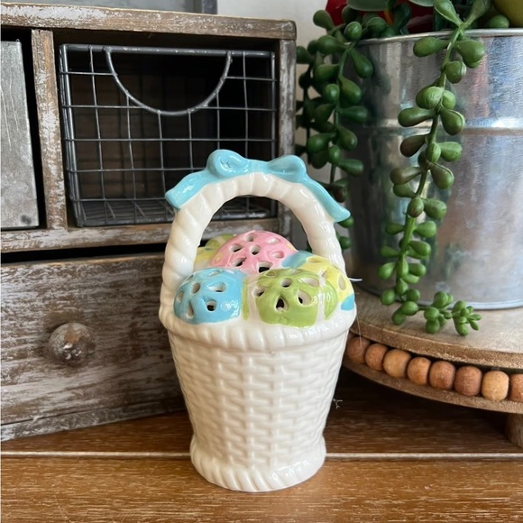 Other - New Decorative Ceramic Light Up Easter Basket
